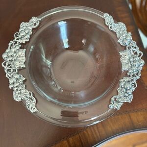 Vintage Arthur Court Phoenix Grape Large Serving Bowl NIB Never Used Signed 1998